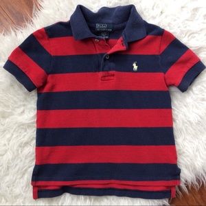 POLO striped red blue polo shirt 3T